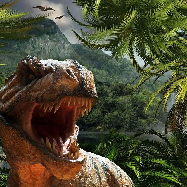 Dinosaures du Crétacé.&amp;nbsp;© AzDude - Domaine public