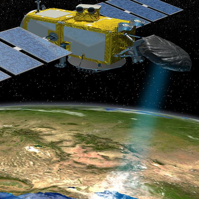 Jason-3 survole de la côte californienne.&amp;nbsp;© NASA/JPL-Caltech
