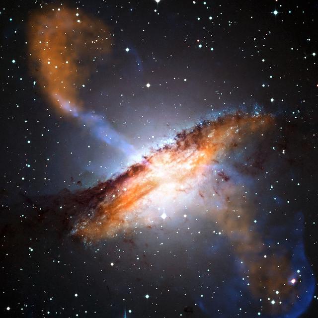 © ESO/WFI (Optical)&amp;nbsp;MPIfR/ESO/APEX/A.Weiss et al. (Submillimetre)&amp;nbsp;NASA/CXC/CfA/R.Kraft et al. (X-ray) CC BY 4.0