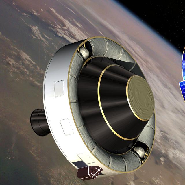 Le satellite&amp;nbsp;MSG en orbite.&amp;nbsp;© ESA/D. Ducros