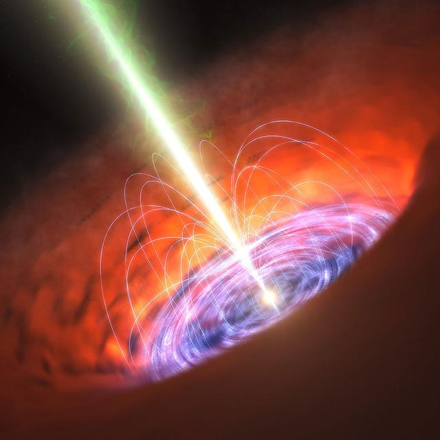 Vue d&#39;artiste d&#39;un trou noir.&amp;nbsp;© ESO/L. CalçadaESO/L. Calçada - CC BY 4.0