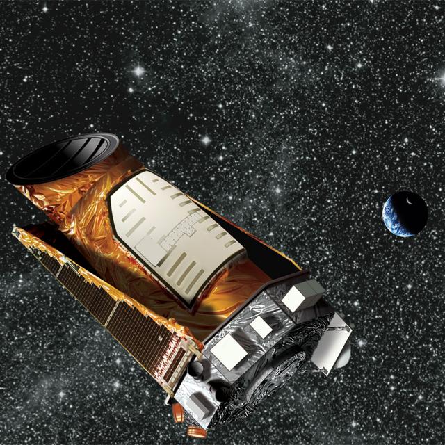 Kepler, de nouveau capable de pointer des étoiles pendant une longue période, s’est vu attribuer une nouvelle mission de recherche d’exoplanètes. Baptisée K2, elle s’étendra jusqu’à juin 2016. © Nasa