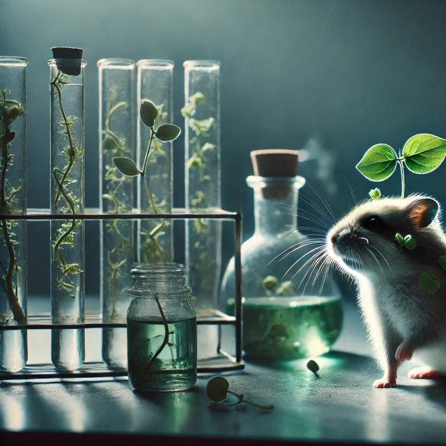 Les cellules de certains hamsters sont particulièrement réceptives aux substances externes et sont donc souvent utilisées dans la recherche en biotechnologie. © Futura, ChatGPT