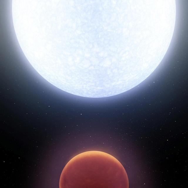 Illustration de Kelt-9b, l&#39;éxoplanète la plus chaude connue. © Nasa