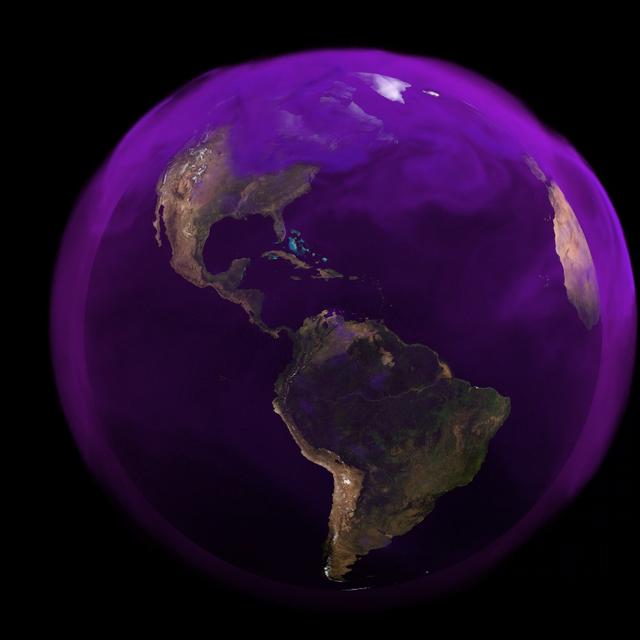 Les émissions de méthane proviennent de sources naturelles, mais aussi et surtout des activités humaines. La majeure partie de cette pollution est émise&nbsp;sur l'hémisphère nord, dans les pays les plus habitées. © NASA