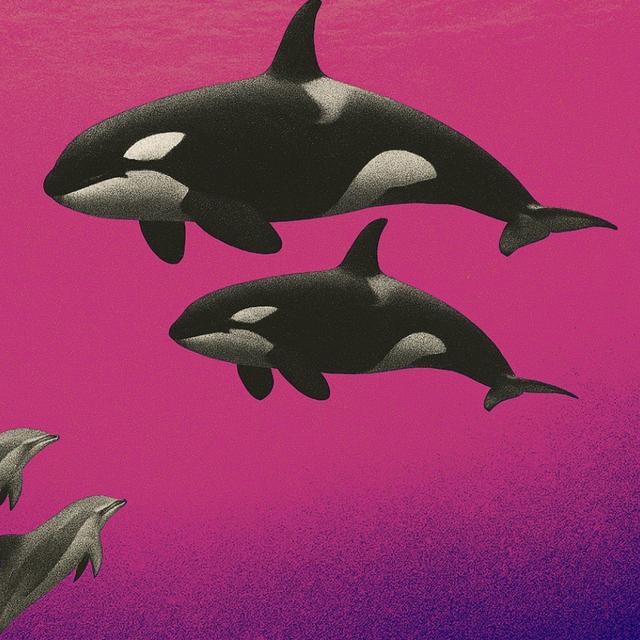 Des chercheurs de l’université de Colombie-Britannique (Canada) ont observé un comportement inédit chez des dauphins à flancs blancs du Pacifique — comme celui-ci — et des orques. © XD avec ChatGPT