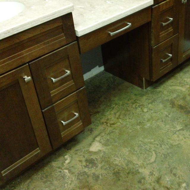 Le béton ciré peut adopter l&#39;aspect de vos envies. © SupremeCrete, Flickr, CC BY 2.0