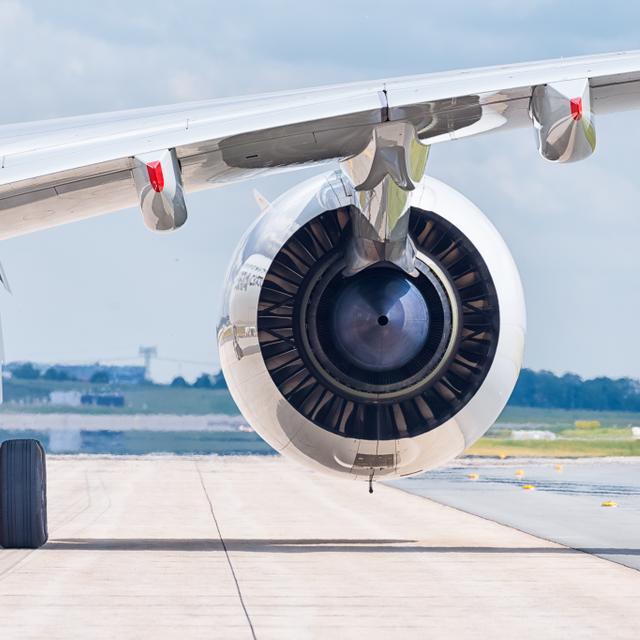 Zoom sur les moteurs de l&#39;Airbus A350. © Julian Herzog,&amp;nbsp;Wikimedia Commons, CC by-sa 4.0