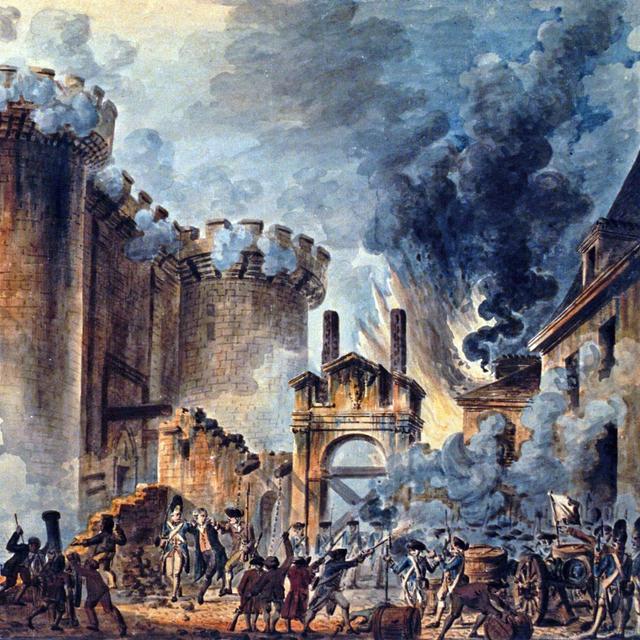 Tableau de Jean-Pierre Houël de la prise de la Bastille. © Jean-Pierre Houël,&amp;nbsp;Wikimedia Commons, Domaine Public