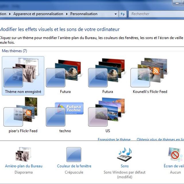 Une gestion des thèmes refondue dans les grandes lignes © Futura-Techno