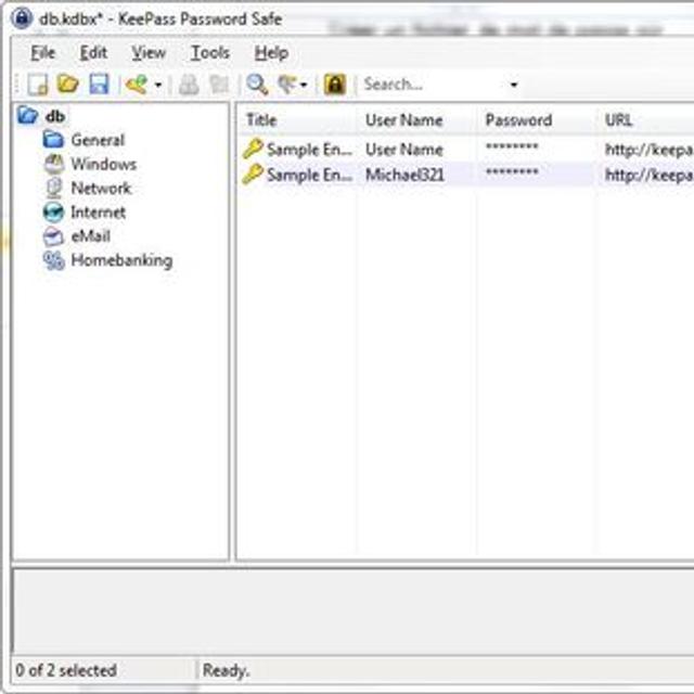 Pour une meilleure protection des mots de passe, il est préférable de les&amp;nbsp;stocker&amp;nbsp;dans une base de données, telle que Keepass Password Safe. La multiplication des comptes sur Internet peut d’ailleurs vous amener à créer des dossiers par types de sites. © Guénaël Pépin