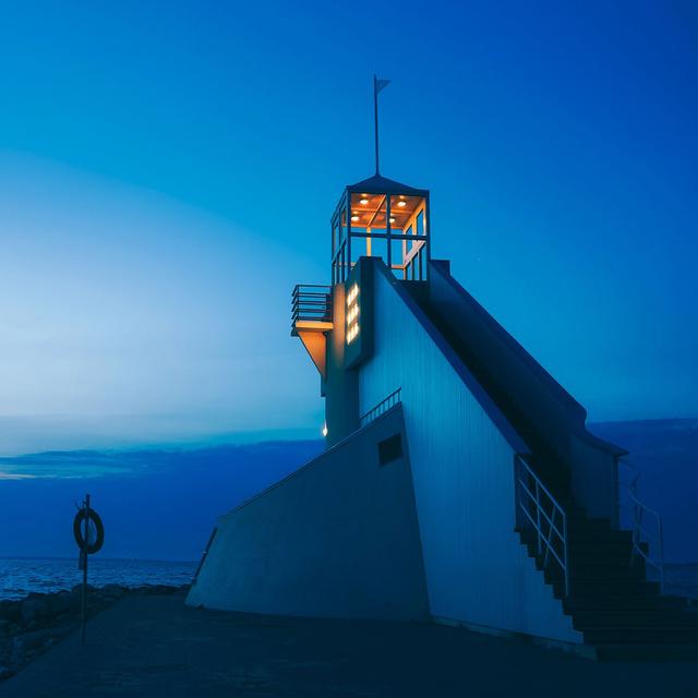 Phare à Oulu (Finlande), de construction très originale