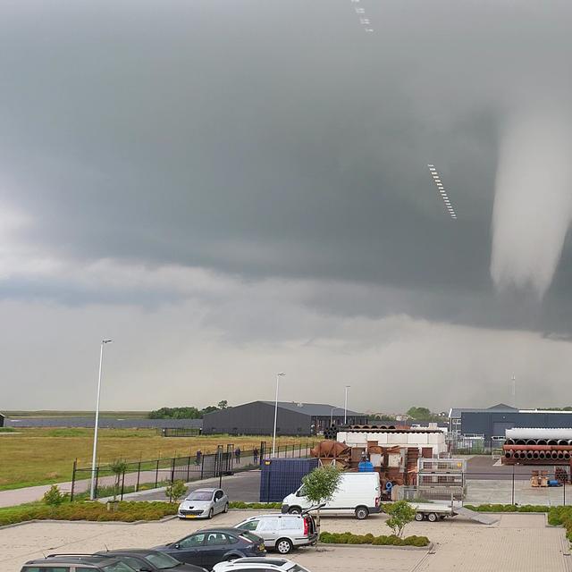 Cela fait 30 ans qu'une tornade n'avait pas causée de victime aux Pays-Bas.&nbsp;© twitter/J Steenbakker
