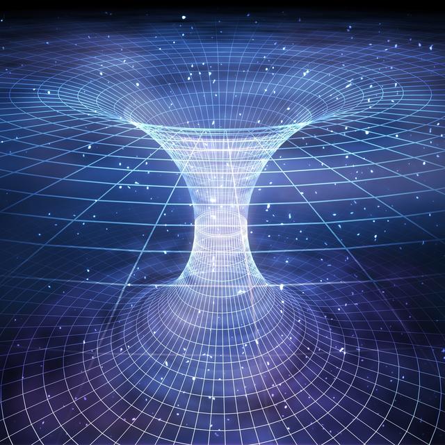 Un trou de ver (wormhole&amp;nbsp;en anglais) traversable connecte deux régions de l&#39;espace-temps. © vchalup, fotolia