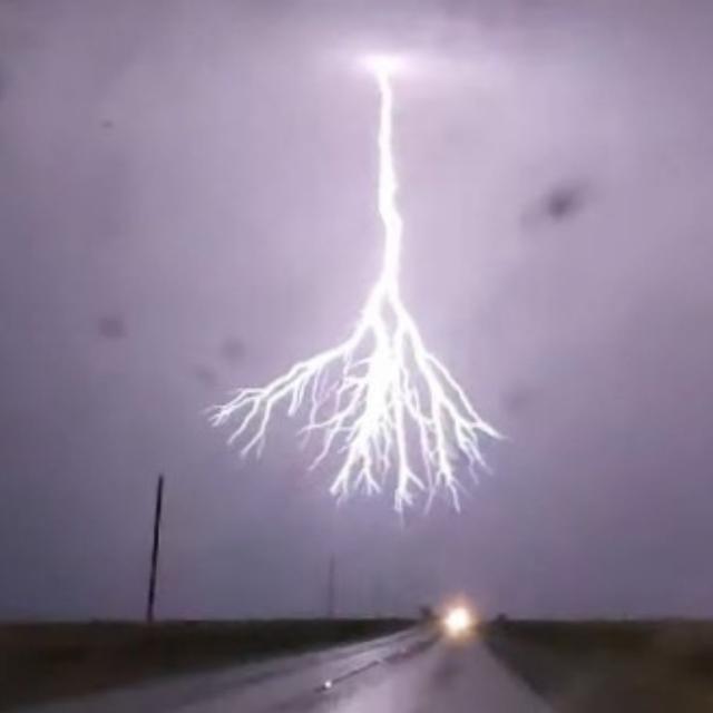 Un éclair digne de la science-fiction a frappé le Texas l&#39;année dernière.&amp;nbsp;© Stephen Vick