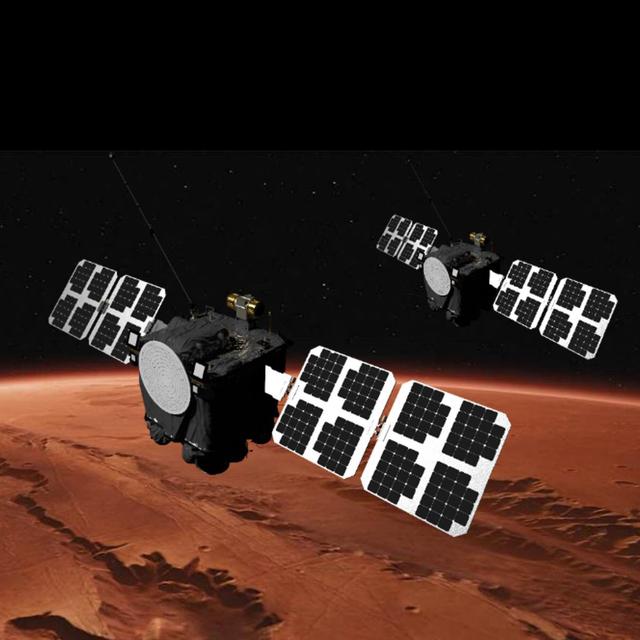 Blue et Gold, les deux satellites jumeaux de la mission Escapade, sont prêts au lancement. © Nasa