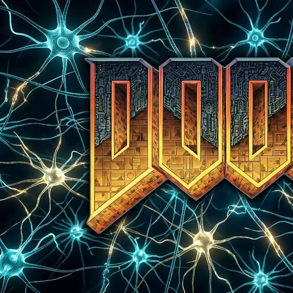 Un ordinateur contenant des neurones humains a appris à jouer à Doom. © EB avec IA ChatGPT