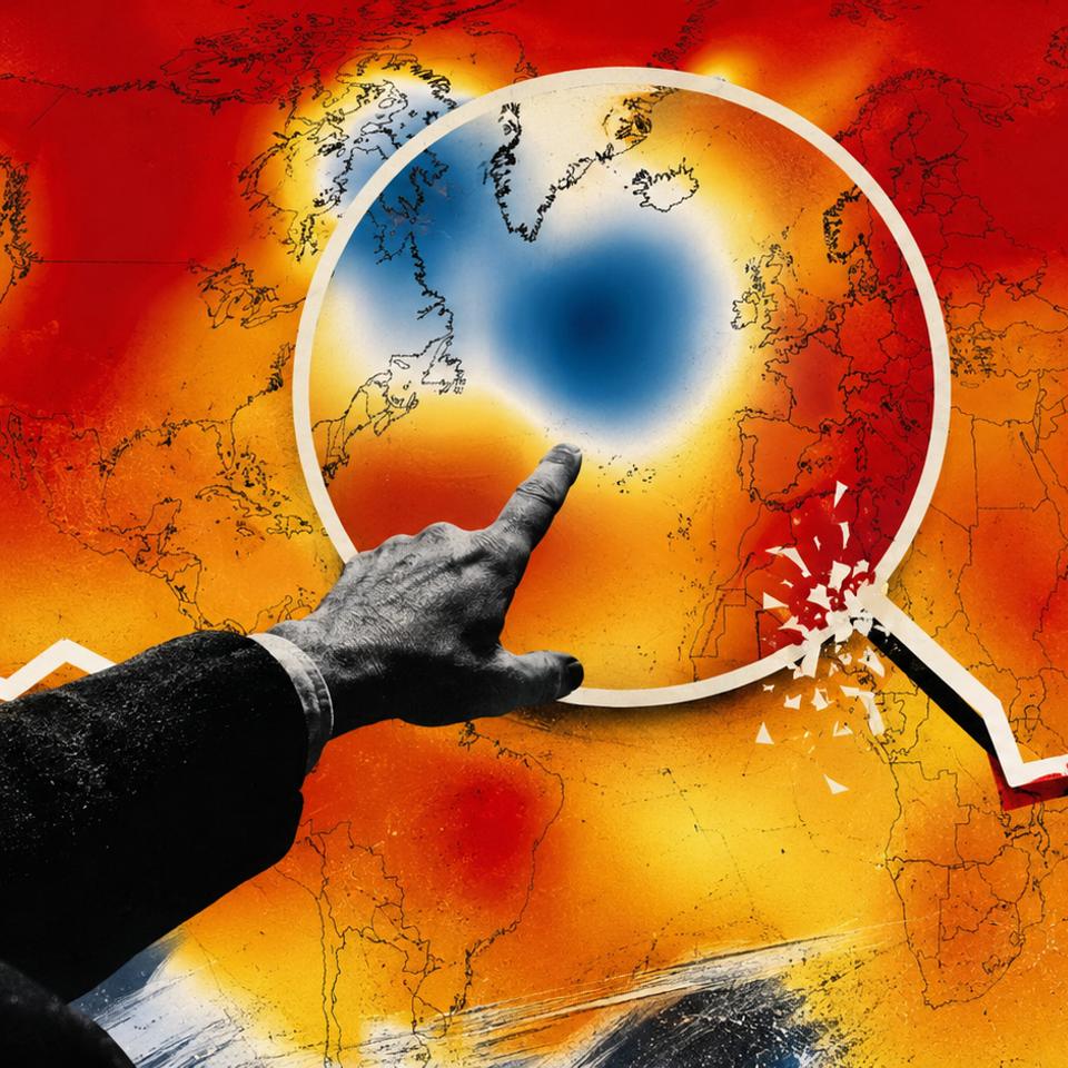 Il existe une une zone dans le monde qui se refroidit alors que tout le reste se réchauffe. © Xavier Demeersman, ChatGPT