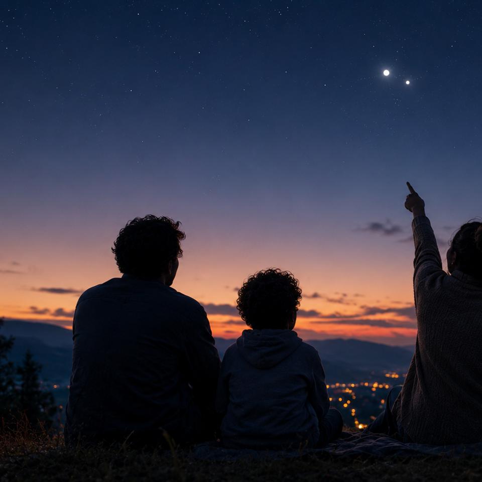 En quelques jours, il y aura plusieurs raisons de lever les yeux vers le ciel. Parmi les planètes de notre Système solaire, plusieurs joueront les premiers rôles d’un ballet cosmique orchestré au millimètre. © XD, ChatGPT