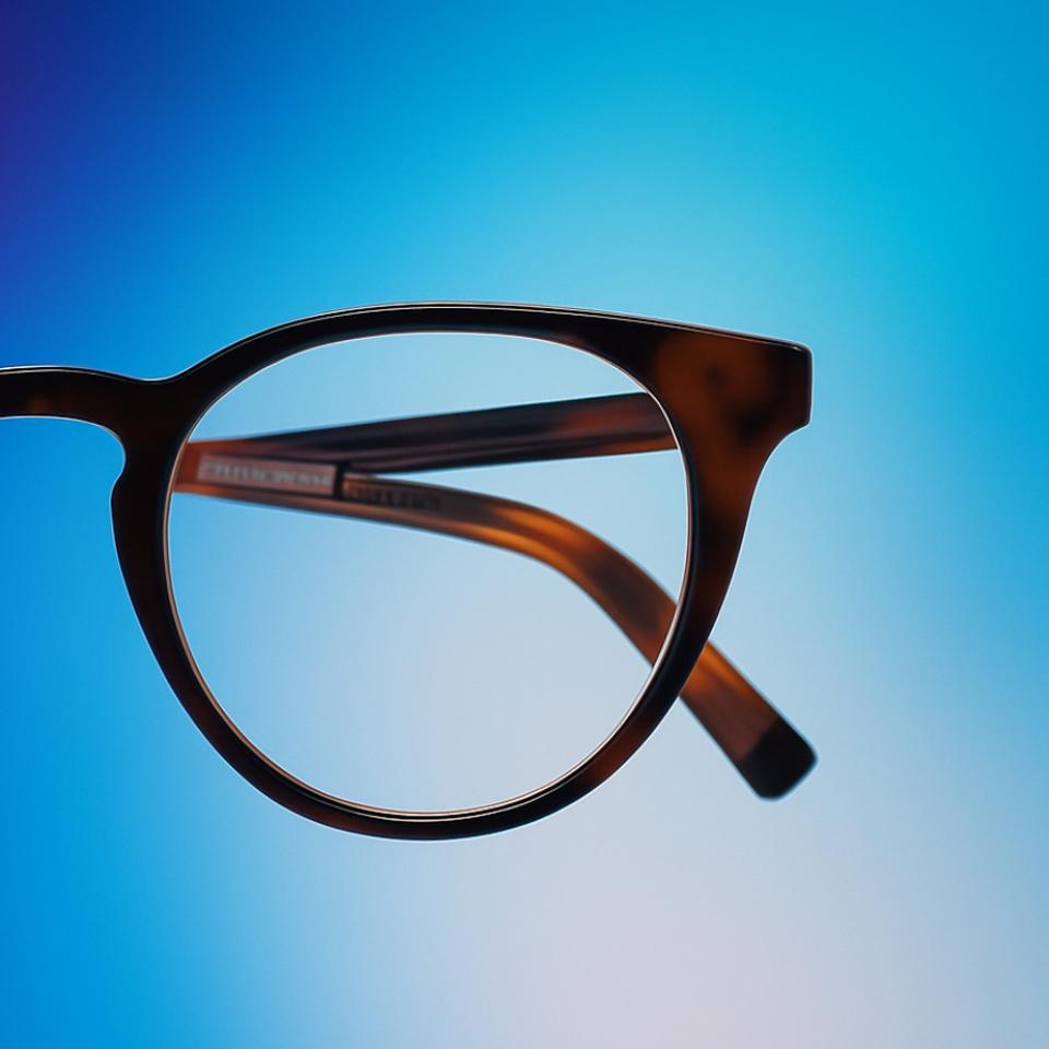 Les lunettes de vue d’IXI adaptent la correction automatiquement. © IXI : photoillustration : XD avec ChatGPT