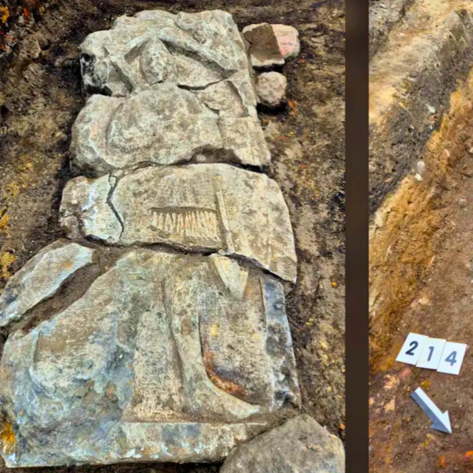 Découverte stupéfiante : des archéologues ont découvert la tombe d'un chevalier médiéval sous une boutique du centre-ville, à Gdańsk,&nbsp;ville côtière de Pologne. © ArcheoScan, Laboratoire d'archéologie et de conservation, Sylwia Kurzyńska, iStock