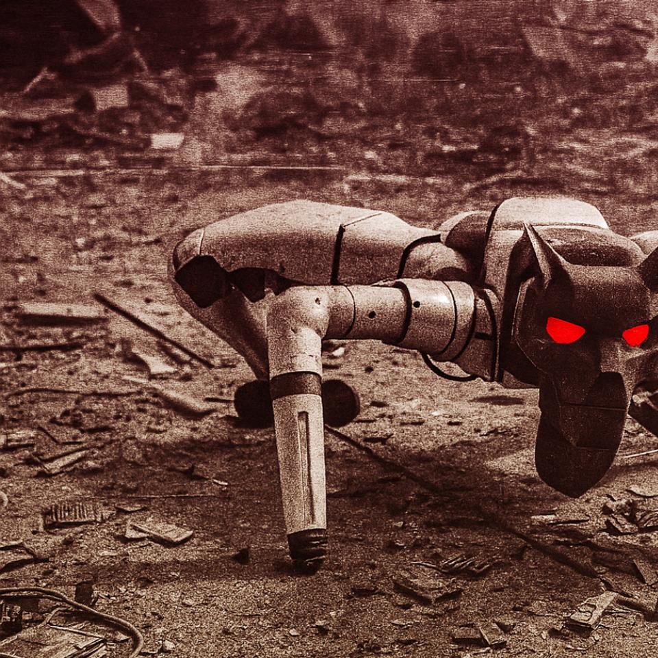 Un robot marche comme un démon et c’est terrifiant. © photoillsutration : XD avec ChatGPT