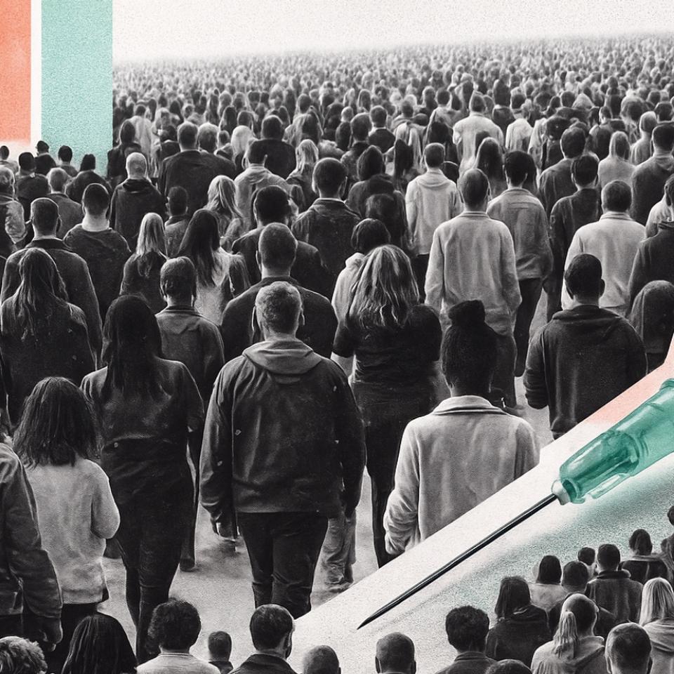 L’étude qui ferme le débat : sur 29 millions d’adultes, les vaccinés meurent moins que les non-vaccinés. © photoillustration : XD avec ChatGPT