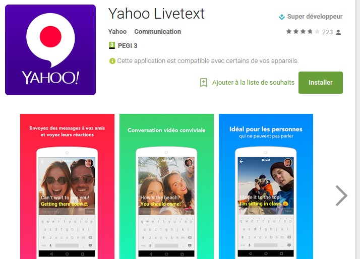 Yahoo! LiveText : une nouvelle messagerie vidéo silencieuse